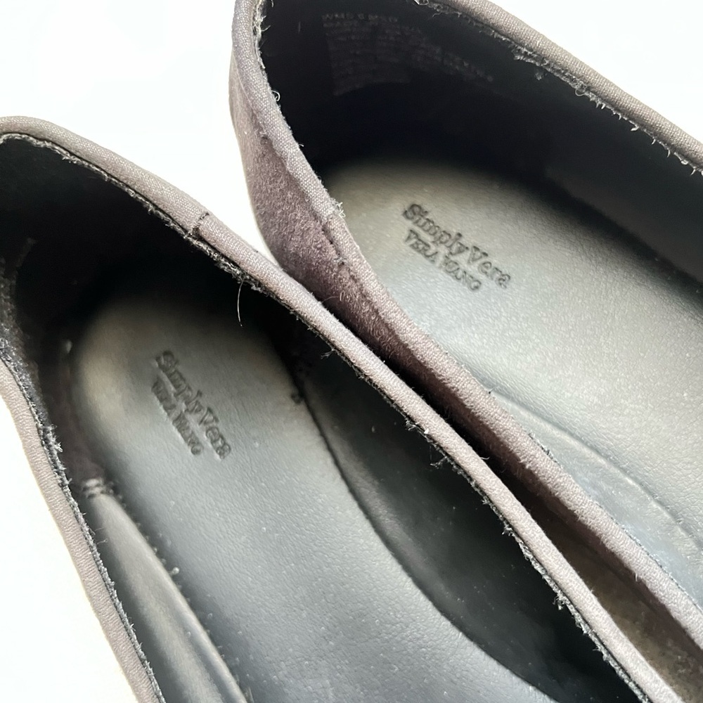 Simply Vera Vera Wang slip on flats loafers jewel toe shoe size 8 medium - Picture 12 of 13